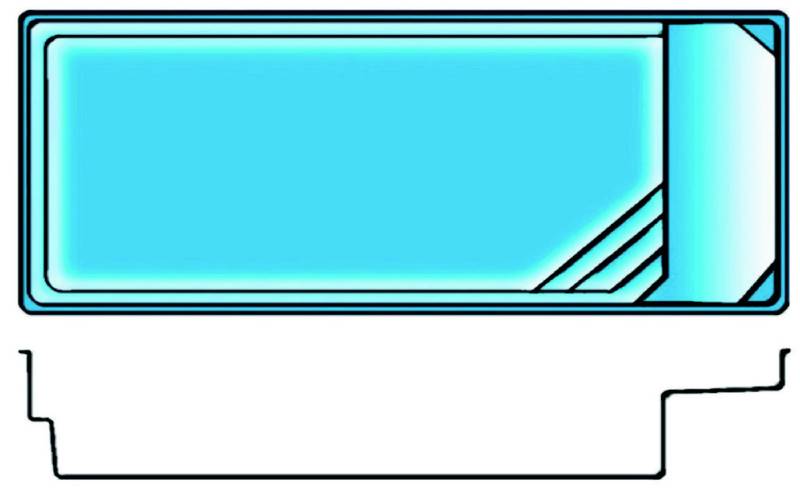 Détente Plage 7, 8, 9 – Piscine coque avec plage – Piscines Provence Polyester à Saint-Maximin-la-Sainte-Baume près d’Aix-en-Provence