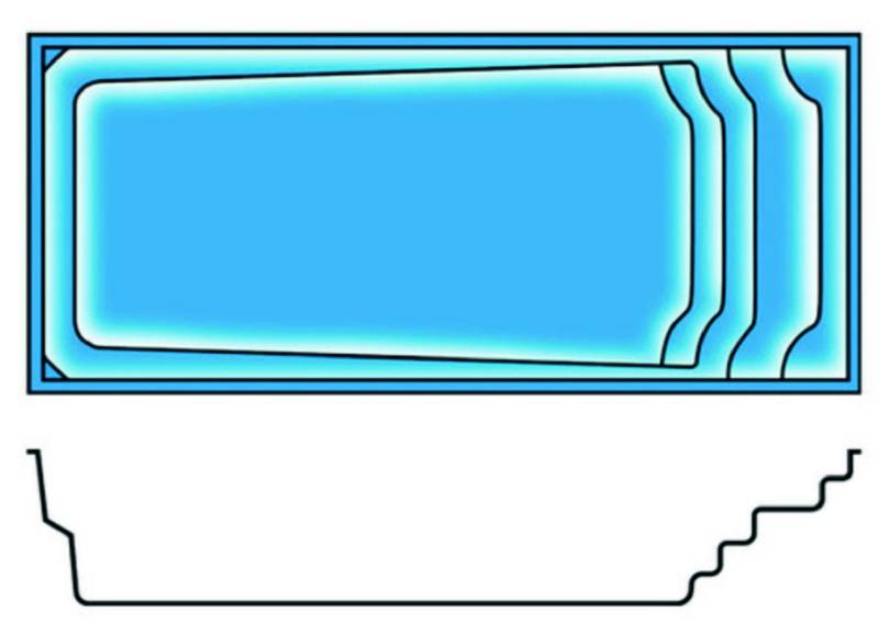 Octalia – Piscine coque contemporaine familiale – Piscines Provence Polyester à Barjols près d’Aix-en-Provence