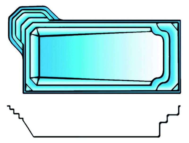 Privilège – Piscine coque forme libre – Piscines Provence Polyester à Barjols près d’Aix-en-Provence