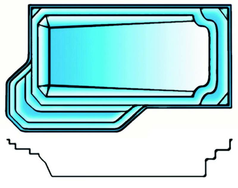 Palace – Piscine coque forme libre élégante – Piscines Provence Polyester à Saint-Maximin-la-Sainte-Baume près d’Aix-en-Provence