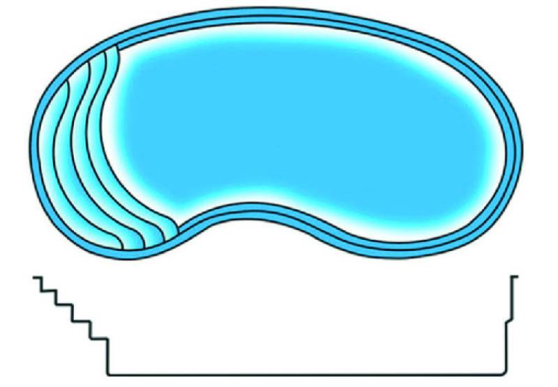 Ovalia – Piscine coque ovale – Piscines Provence Polyester à Brignoles près d’Aix-en-Provence