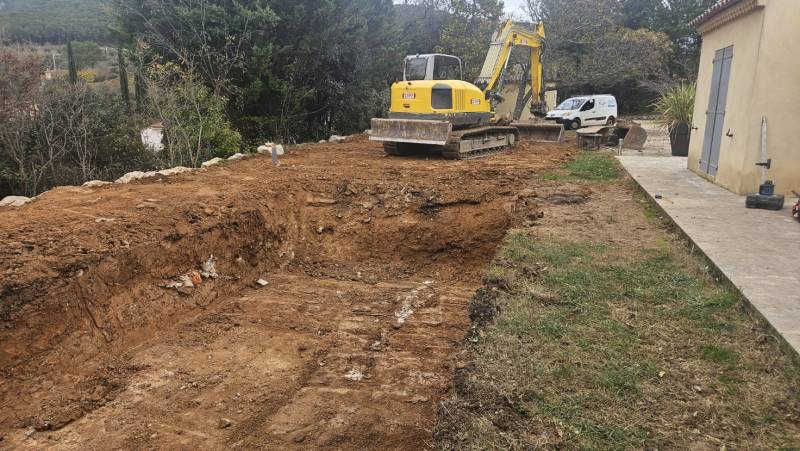 Terrassement sur la commune de Auriol 