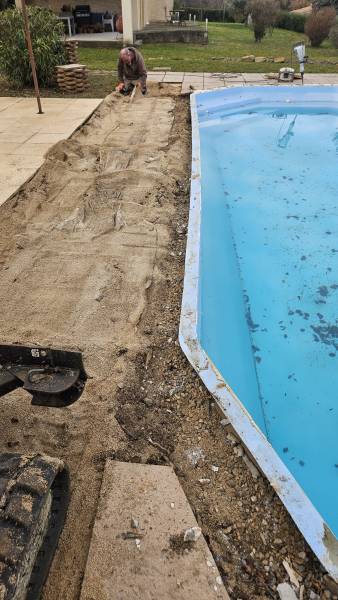 Rénovation piscine coque polyester  sur la commune de Peynier dans les Bouches-du-Rhône