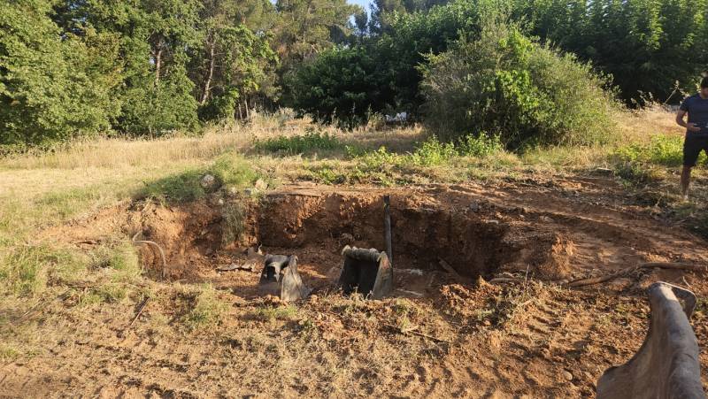 Terrassement d'un piscine
